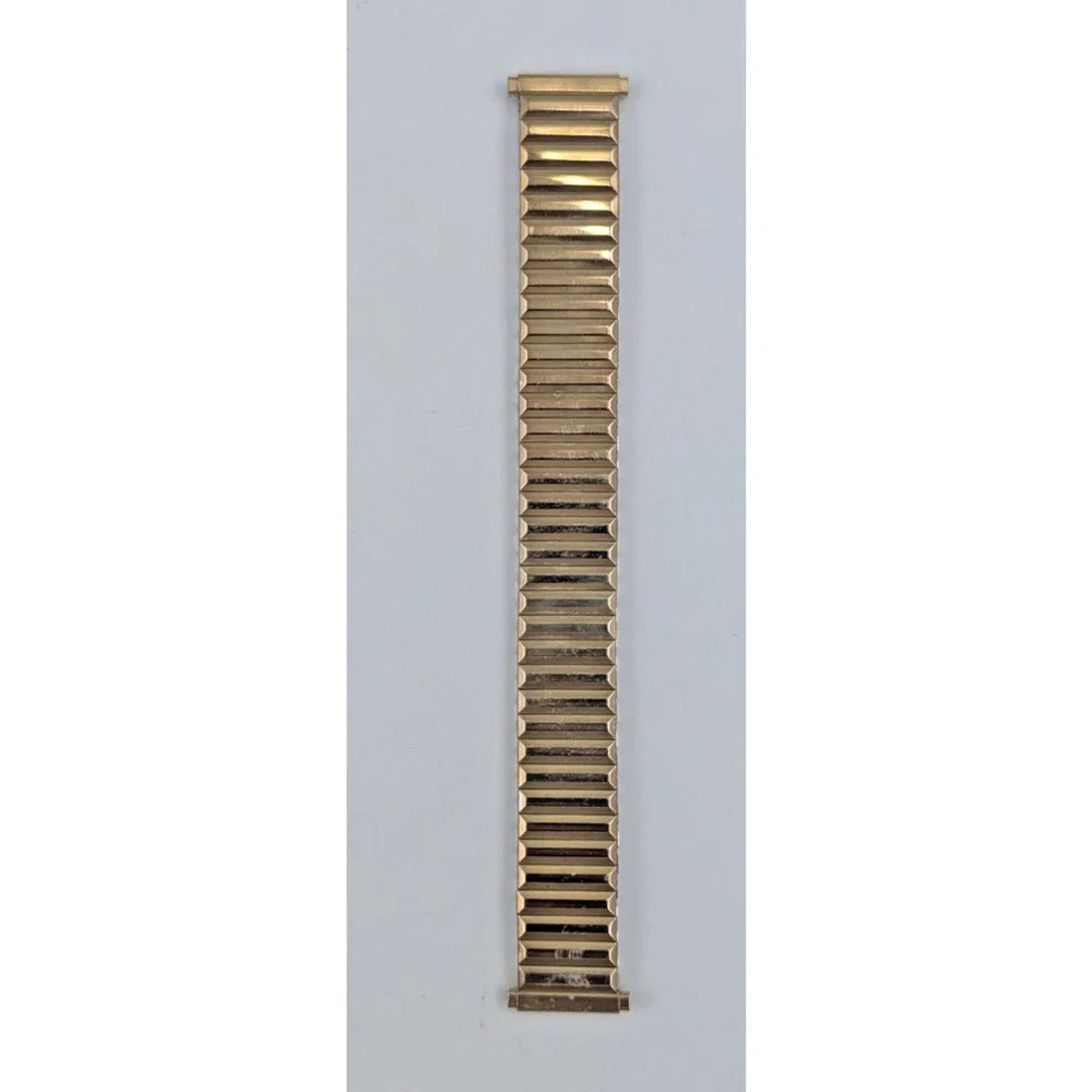 Speidel Gold Twist O Flex Stainless Steel Mens Watch Band
